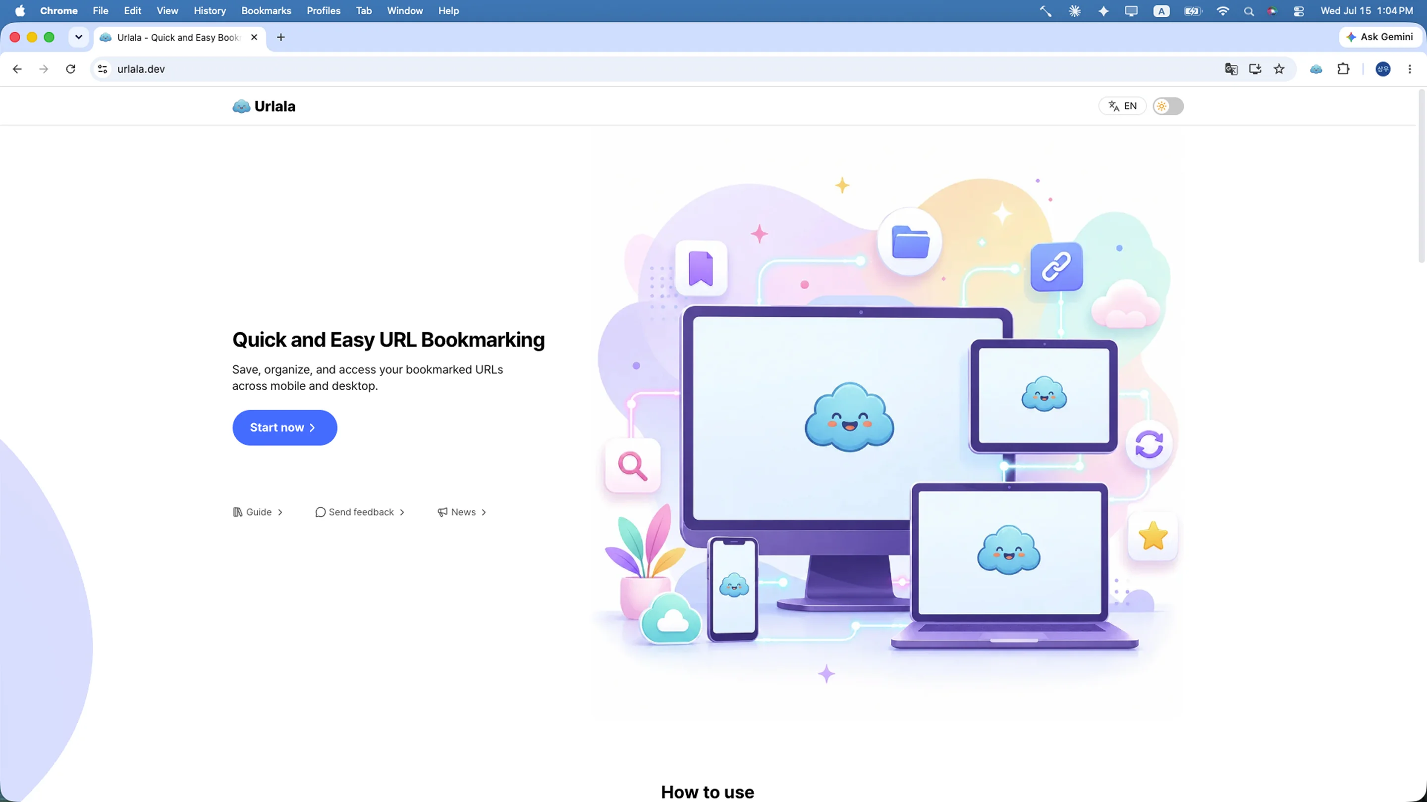 Download button next to the star icon in the Chrome address bar