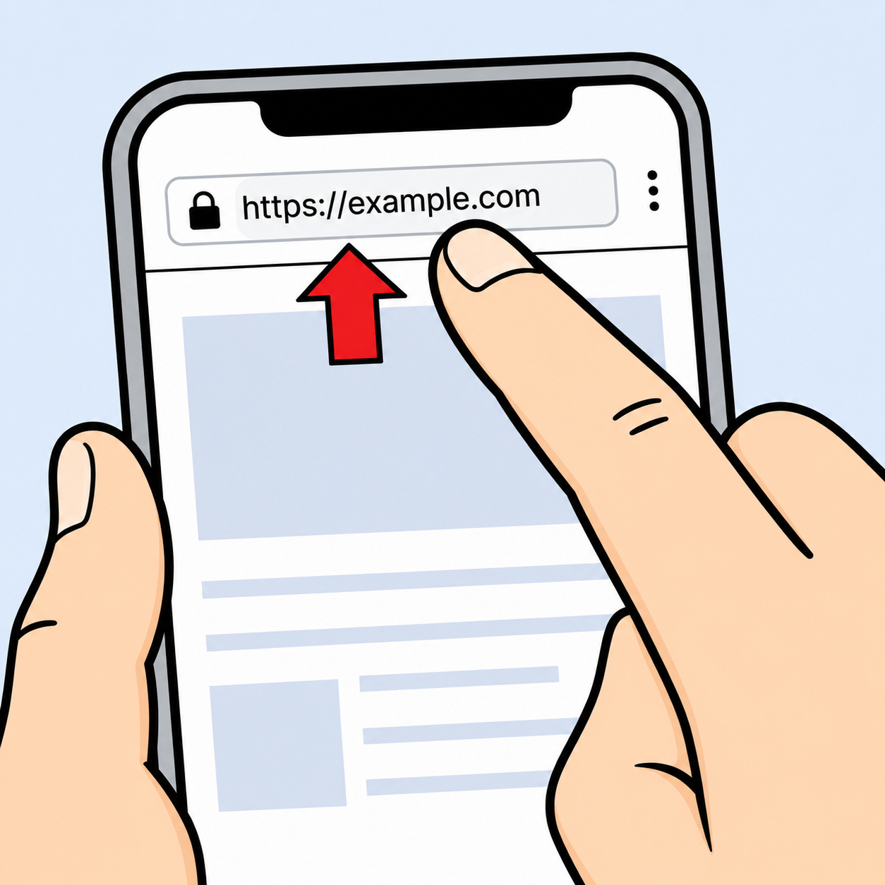 Copy a website URL